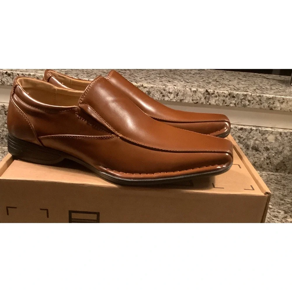 Bruno MARC Men's Classic Square Toe Loafers Oxford Formal Slip On Dress Shoes